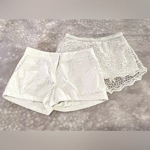Ivory Lace Shorts Bundle